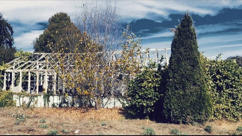 Abandoned green house in Corralitos, California, Santa Cruz County